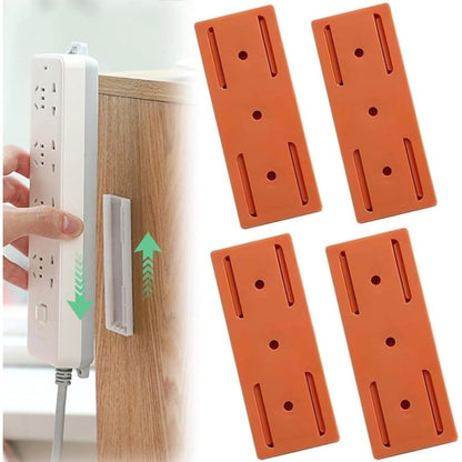 BowLift | Adhesive Power Strip Mounts | No-Drill Wall & Desk Organizer with Slide Rail