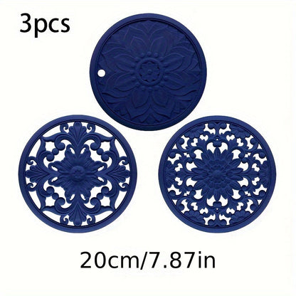 BowLift | Heat Resistant Silicone Trivet Mat Set