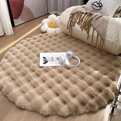 BowLift | Nordic Round Plush Floor Mat