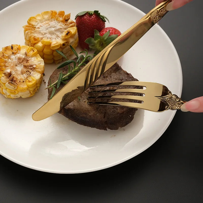 BowLift | Luxury Gold Cutlery Set