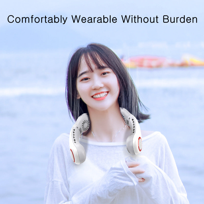 Portable foldable hanging neck fan | Karnz