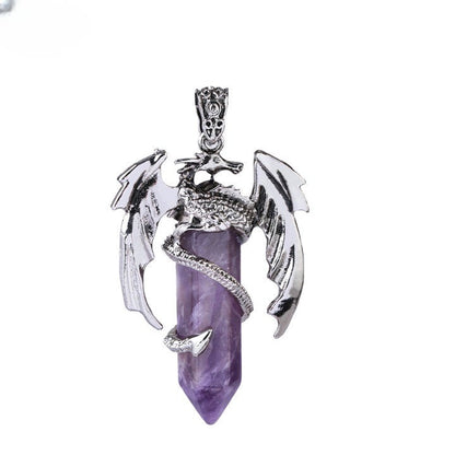 Karnz | Bohemian Style Natural Mystic Gemstone Dragon Pendant