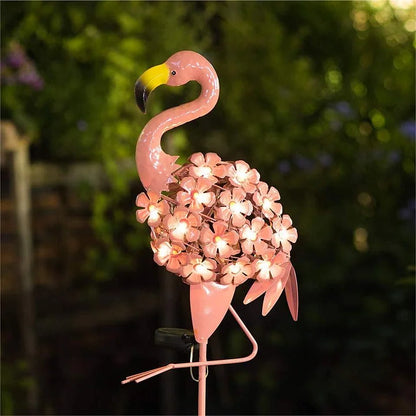 Skanto | Flamingo Solar Light Metal Art