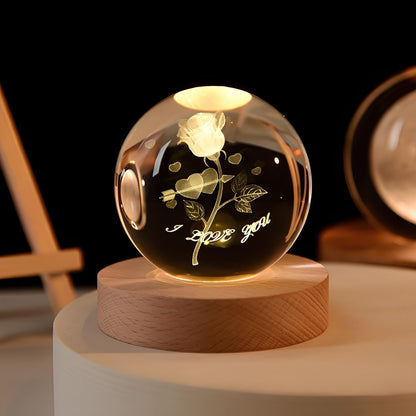 Skanto | SolarSphere – Crystal Solar System with LED Lighting | Educational and Decorative Gift