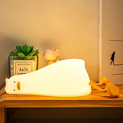 Skanto | Sleeping Duck Lamp - Rechargeable Dimmable Silicone Night Light
