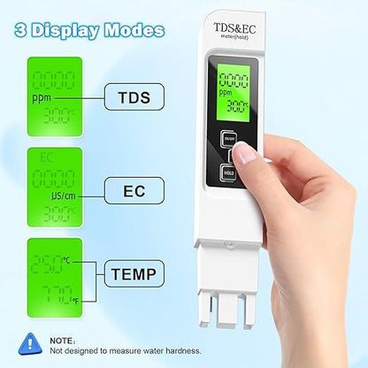 3-in-1 Digital Water Quality Tester TDS Meter | Skanto