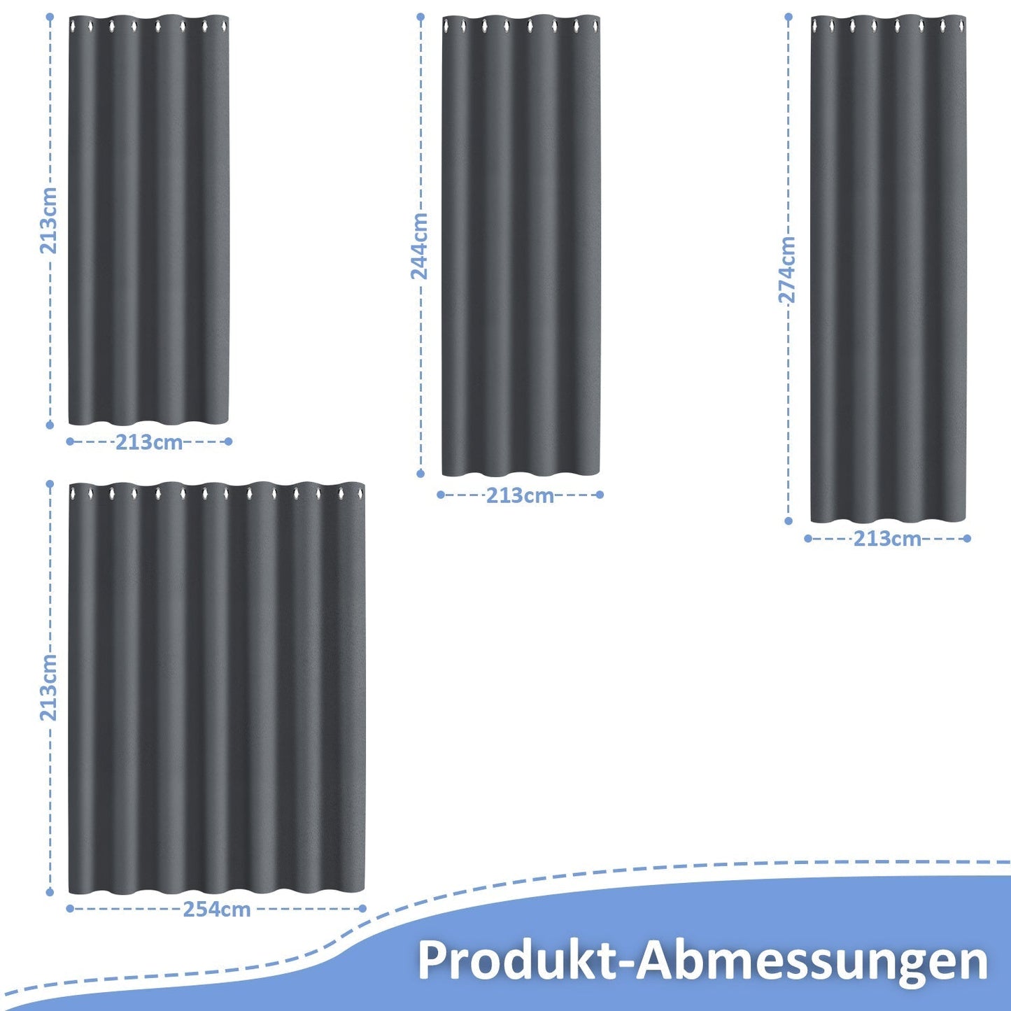 Outdoor Curtain Waterproof with Eyelets | Bowlift