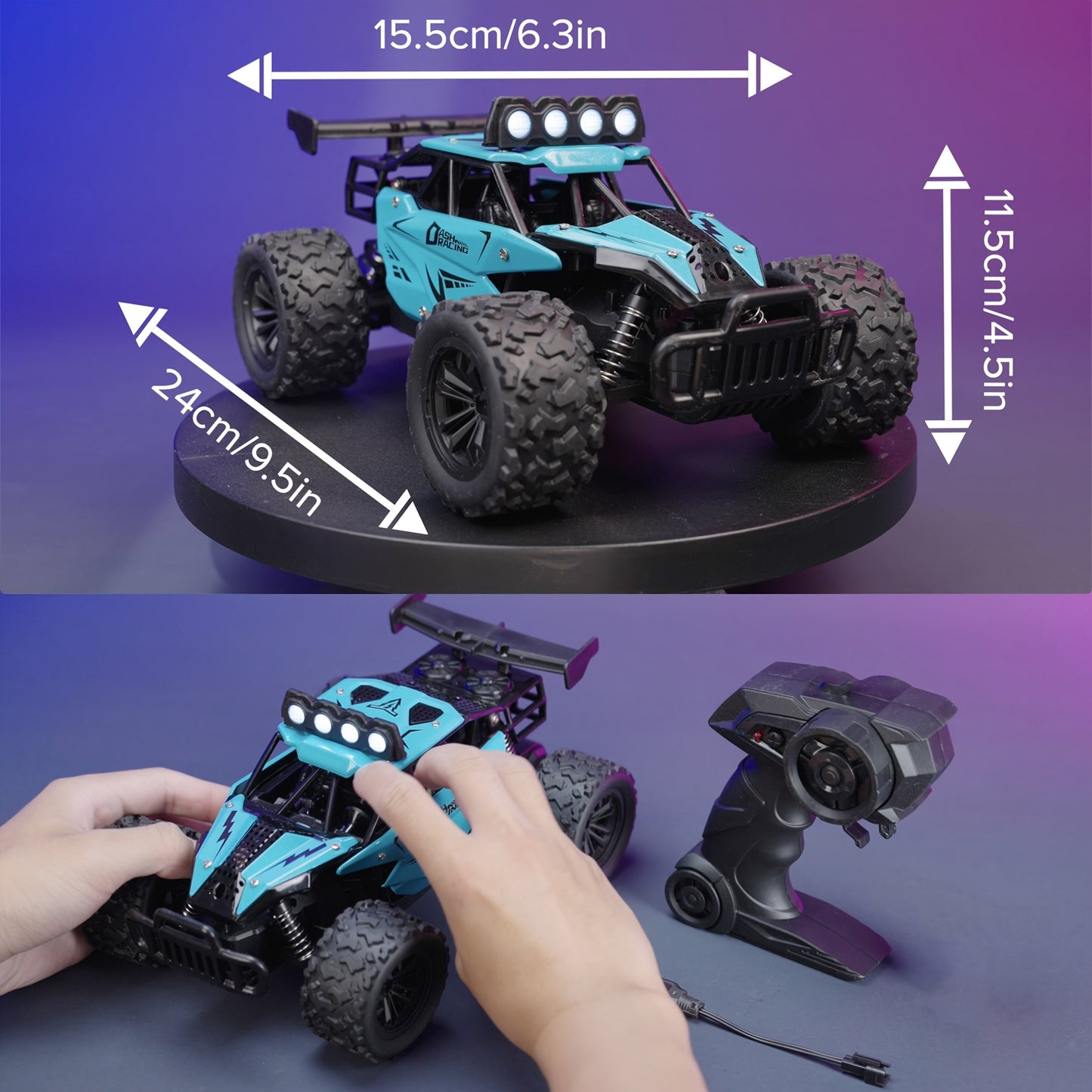 Skanto | Alloy Body Remote Control Car with Lights
