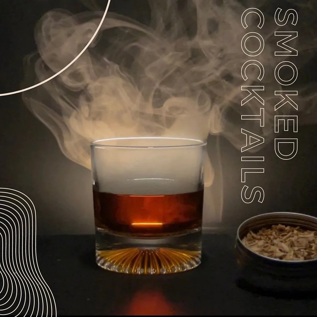 Skanto | Cocktail Smoker with 8 Flavors - Bourbon Whiskey Gifts for Men
