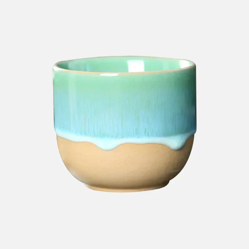 Skanto | Handmade Ceramic Cup – Blue Glazed Teapot