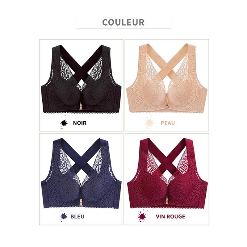 Bra with front closure and crossed straps | Bowlift