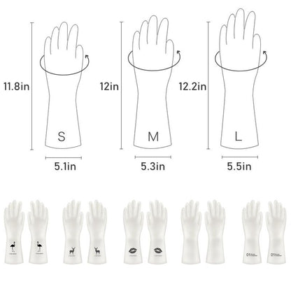 Household dishwashing gloves (10 pairs) | Karnz