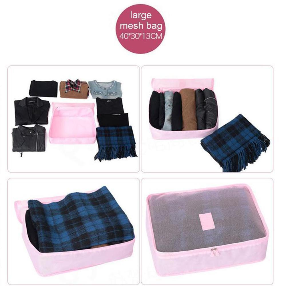 Travel clothing storage bag (1 Set, 6 Pieces)
