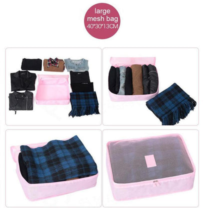 Travel clothing storage bag (1 Set, 6 Pieces)