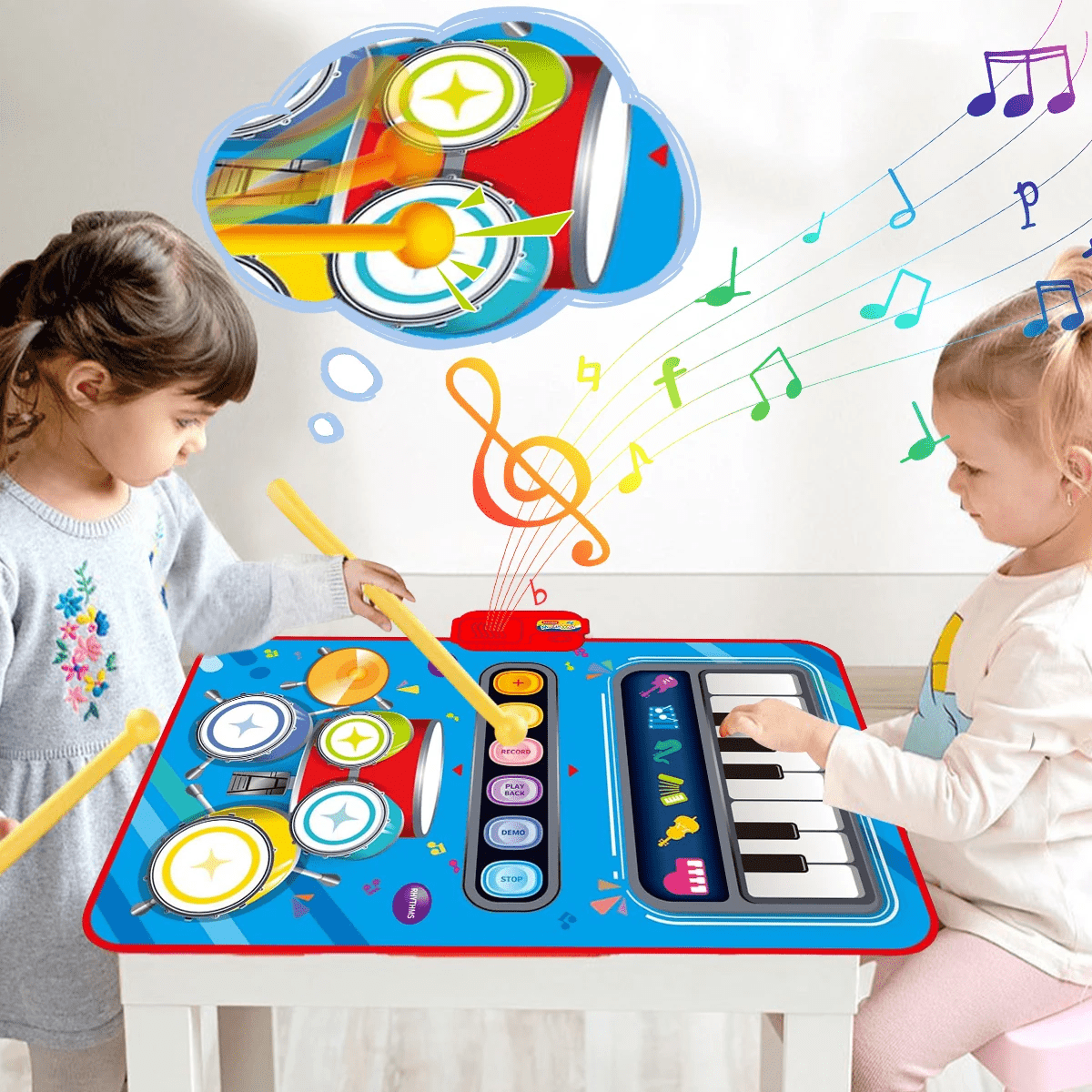 Skanto | Interactive Musical Mat for Kids with 5 Instruments