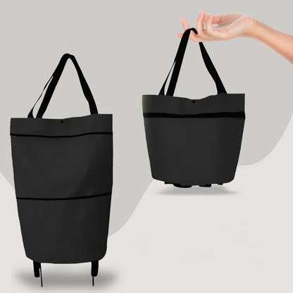 Skanto | 2-in-1 Convertible Shopping Bag with Wheels - CarryFlex