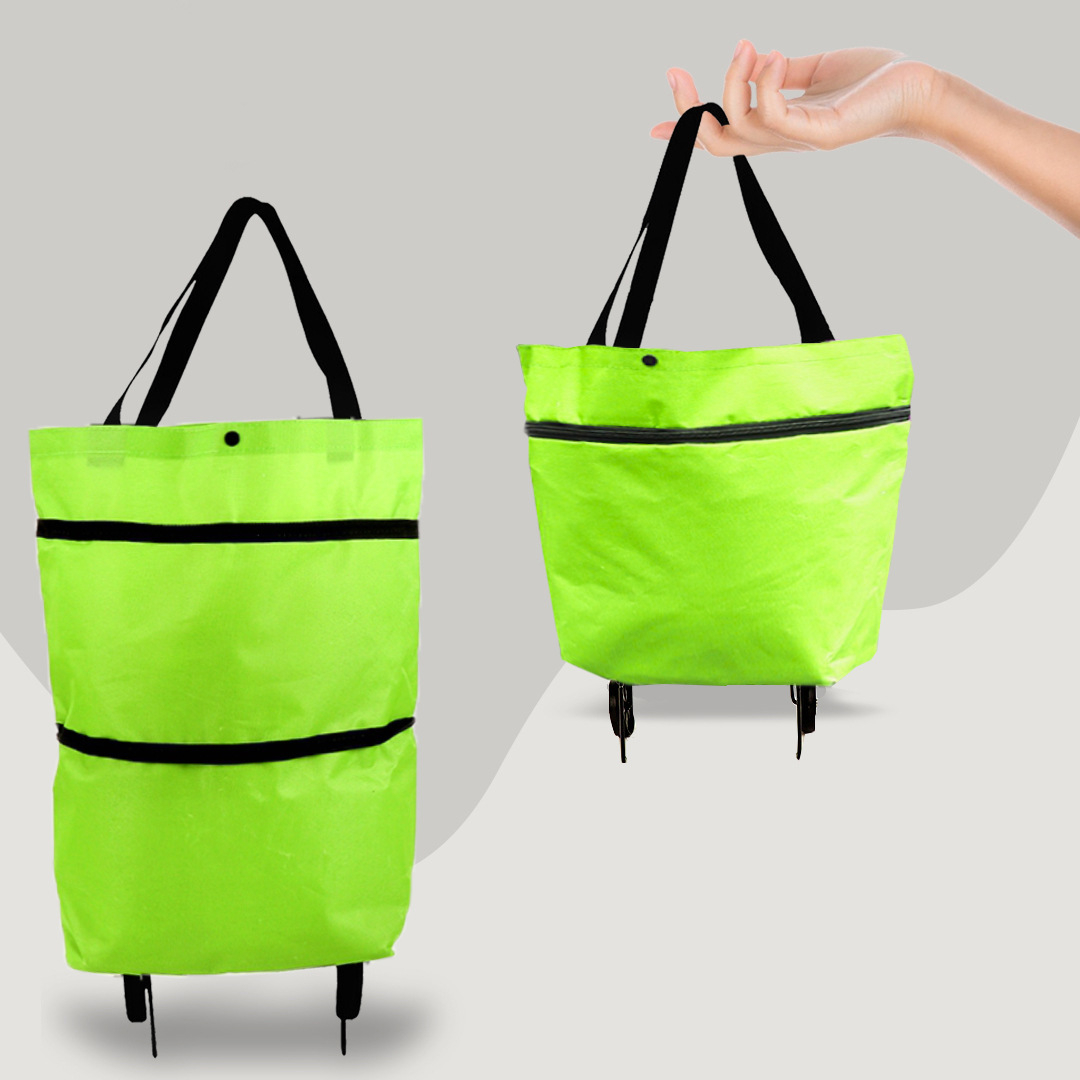 Skanto | 2-in-1 Convertible Shopping Bag with Wheels - CarryFlex