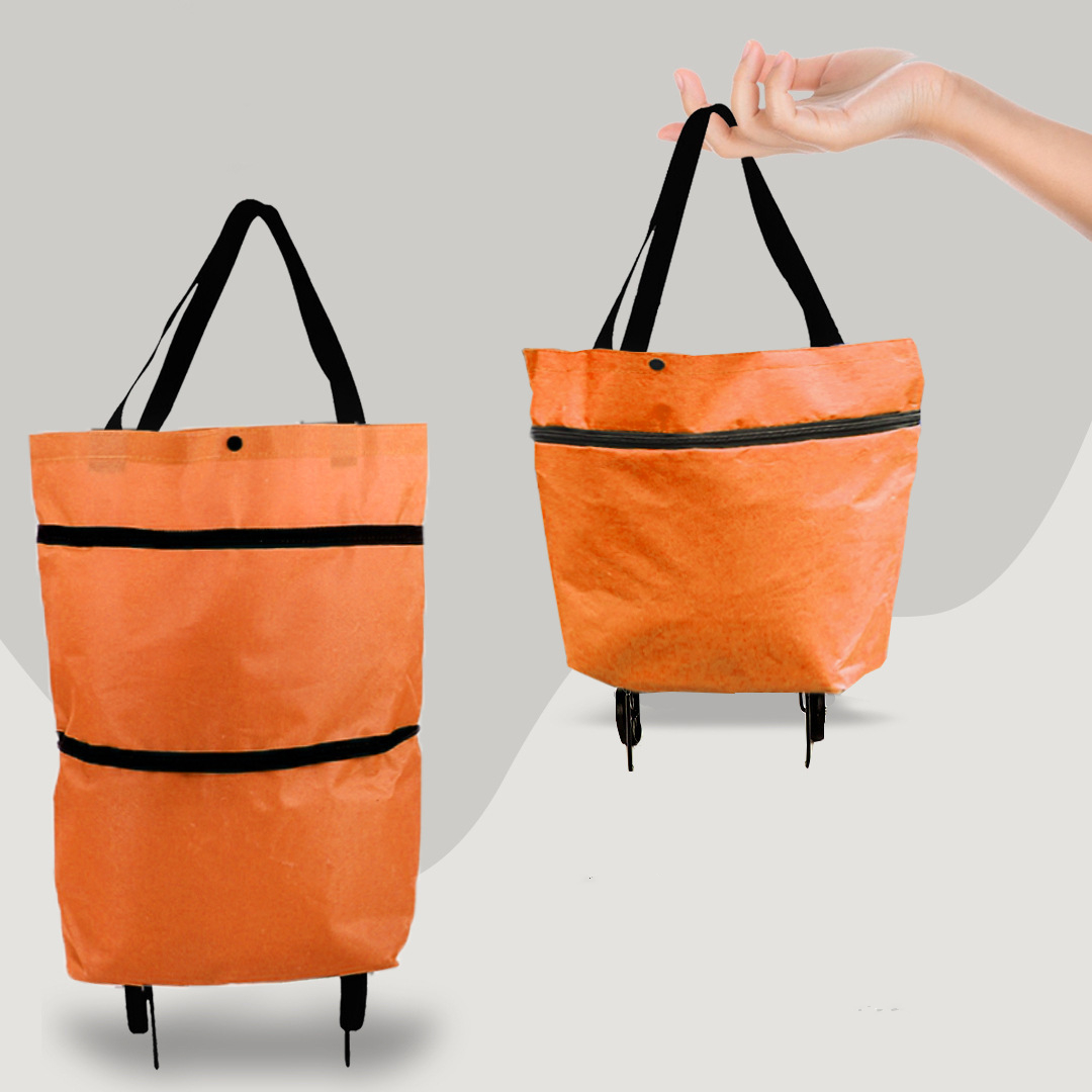 Skanto | 2-in-1 Convertible Shopping Bag with Wheels - CarryFlex