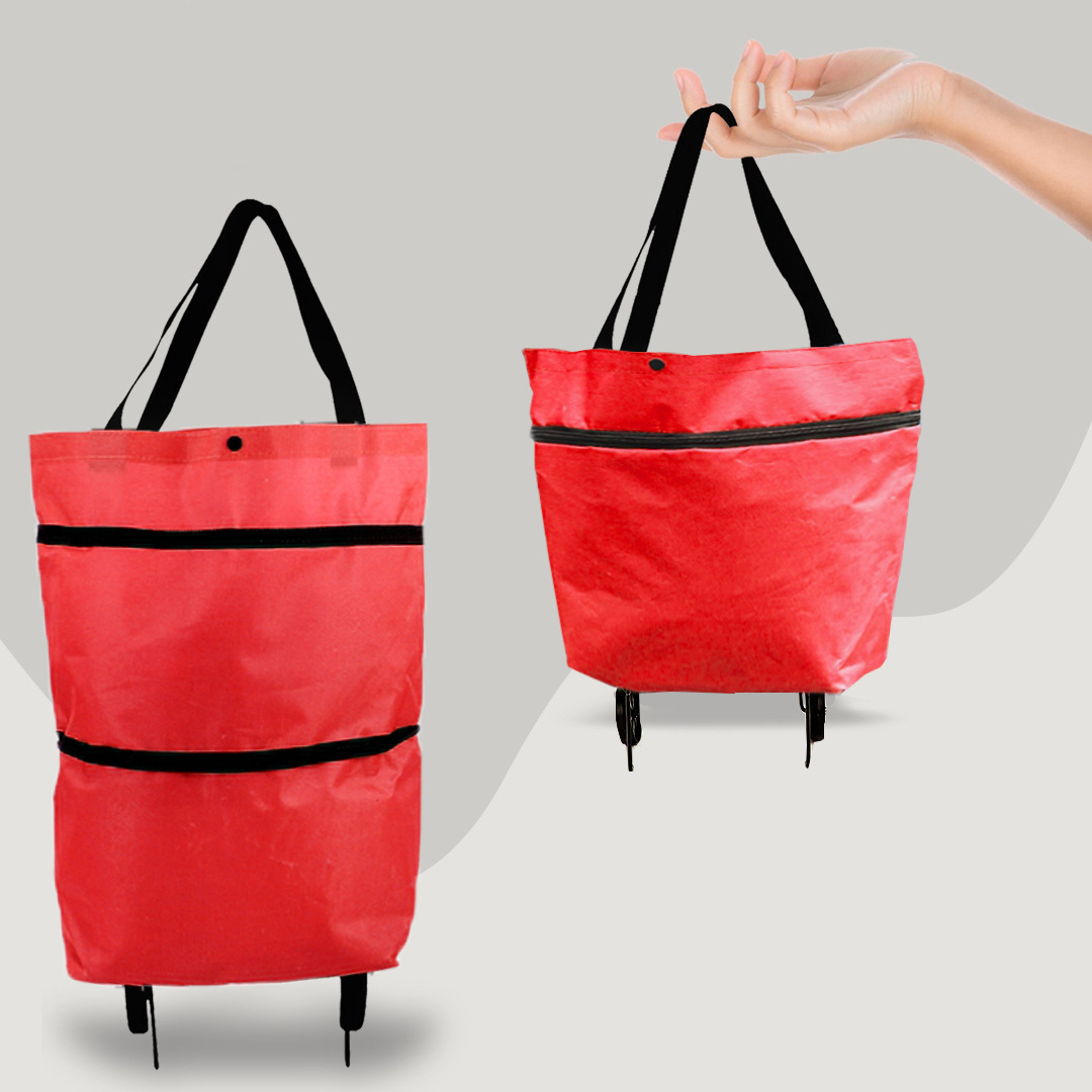 Skanto | 2-in-1 Convertible Shopping Bag with Wheels - CarryFlex