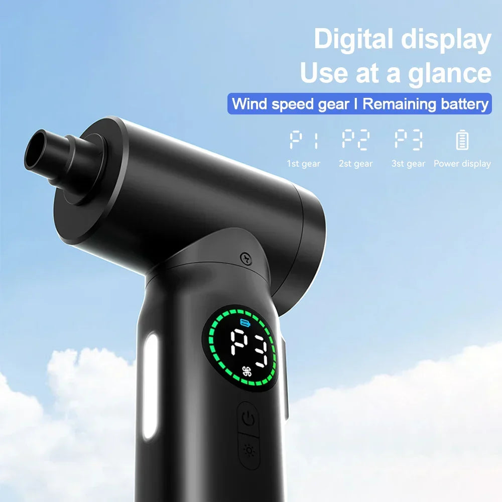Skanto | 2-in-1 Portable Air Compressor Vacuum and Blower with LED Light (7500mAh) - AirMaster