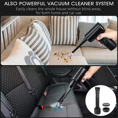Skanto | 2-in-1 Portable Air Compressor Vacuum and Blower with LED Light (7500mAh) - AirMaster