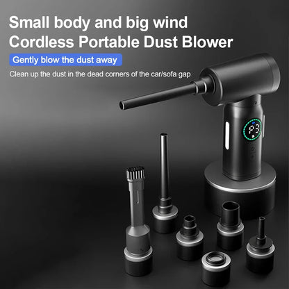 Skanto | 2-in-1 Portable Air Compressor Vacuum and Blower with LED Light (7500mAh) - AirMaster