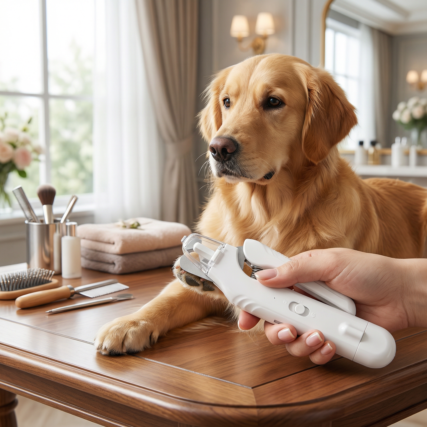 2-in-1 Professional Dog Nail Trimmer & Grinder – Ultra-Quiet & Rechargeable Skanto