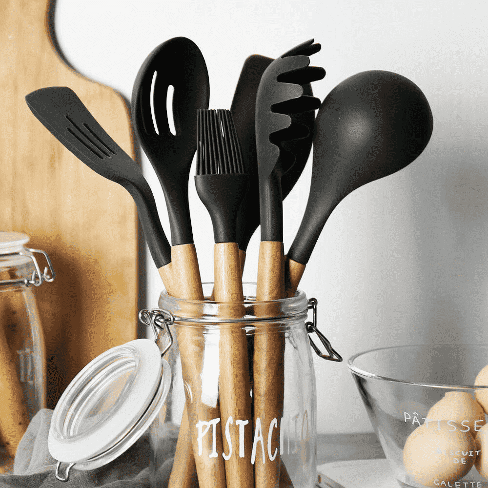 9 Pieces Silicone Kitchen Utensil Set | Karnz