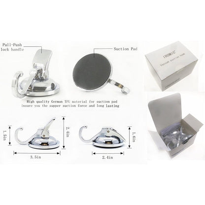2-pack: High-performance vacuum suction cup hooks