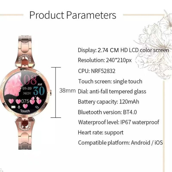 Sandsberg | AquaFit Smartwatch | Waterproof Fitness Tracking | Multiple Colors