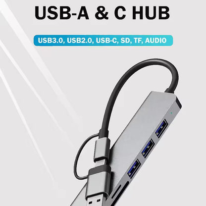 Sandsberg | Blueendless 8 In 1 Multifunction Type-C / USB-C HUB Expansion Dock