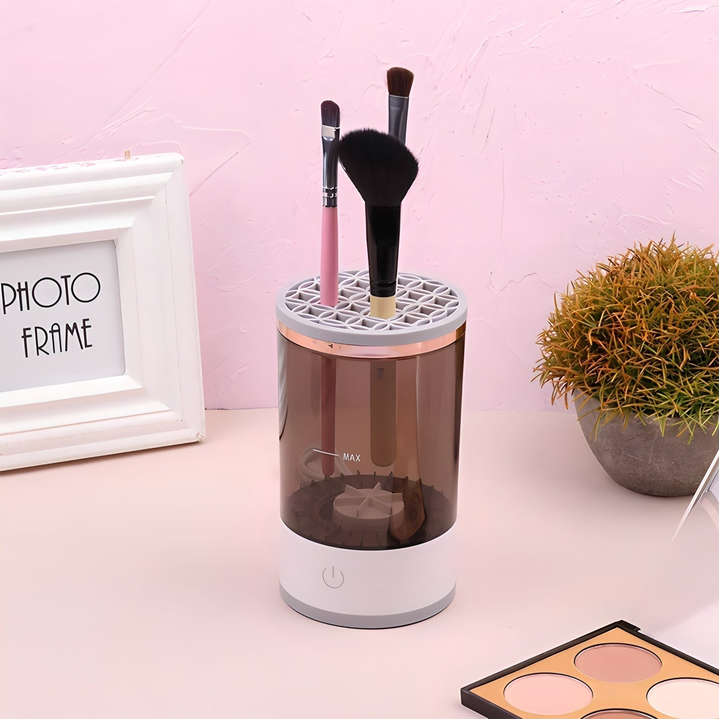Skanto | BrushBath Automatic Makeup Brush Cleaner – Deep Cleaning & Quick Drying for All Brushes