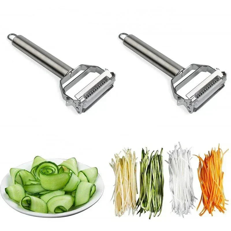 Kalsten | Ultra-sharp stainless steel multifunctional vegetable slicer & julienne cutter potato carrot grater