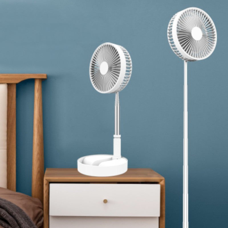 BowLift | Multifunctional Retractable Fan, with Strong Wind, Long Battery Life, Three Adjustable Angles, Adjustable Wind, for Desktop and Floor