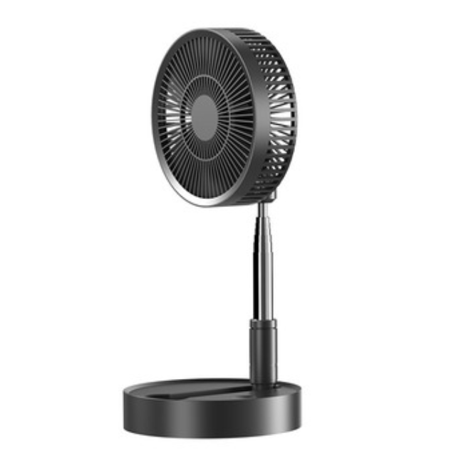 BowLift | Multifunctional Retractable Fan, with Strong Wind, Long Battery Life, Three Adjustable Angles, Adjustable Wind, for Desktop and Floor