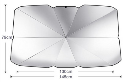 Skanto | Foldable Car Window UV Protection Sunscreen Heat Insulation Umbrella, with Storage Bag, Suitable for Most Vehicles
