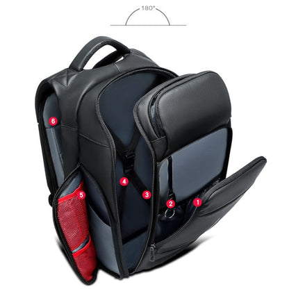 Skanto | Large Capacity Business Backpack, with Insulated Pocket, Multiple Compartments, Waterproof Design, 180° Opening for Work, School, Commuting, and More
