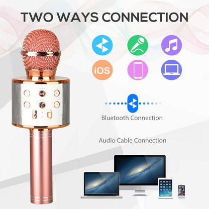 BowLift | Rechargeable wireless Bluetooth karaoke microphone