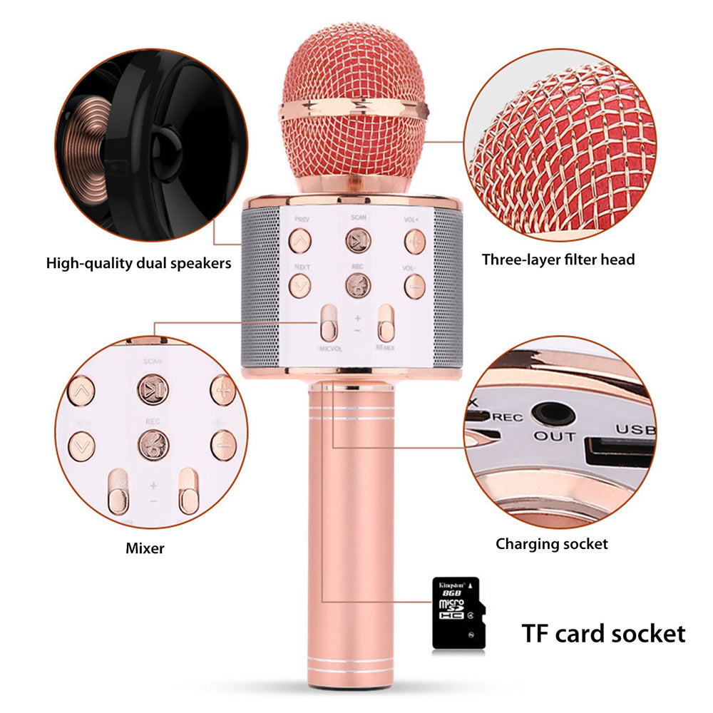 BowLift | Rechargeable wireless Bluetooth karaoke microphone