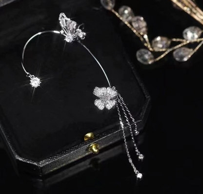 BowLift | Butterfly Flower Tassel Ear Clip