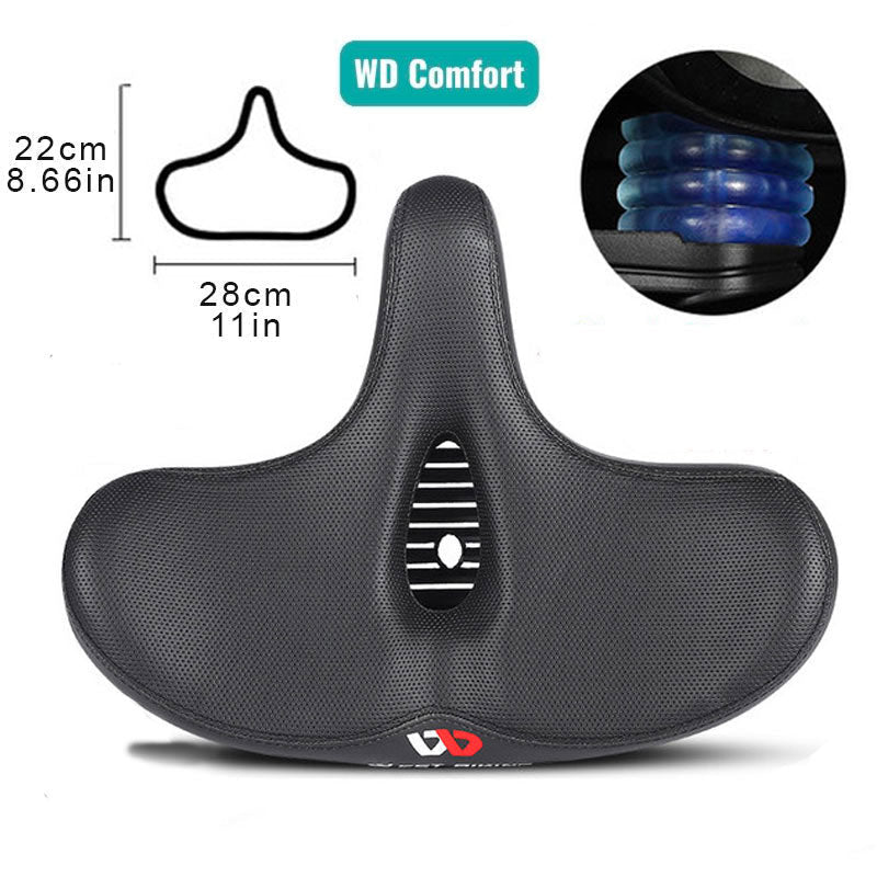 Skanto | RideEase - Extra Wide & Breathable Comfortable Bicycle Saddle, Ergonomic Bike Seat