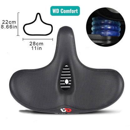 Skanto | RideEase - Extra Wide & Breathable Comfortable Bicycle Saddle, Ergonomic Bike Seat