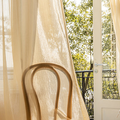 Transparent Linen Curtains, Light and Modern for Living Room | Kalsten