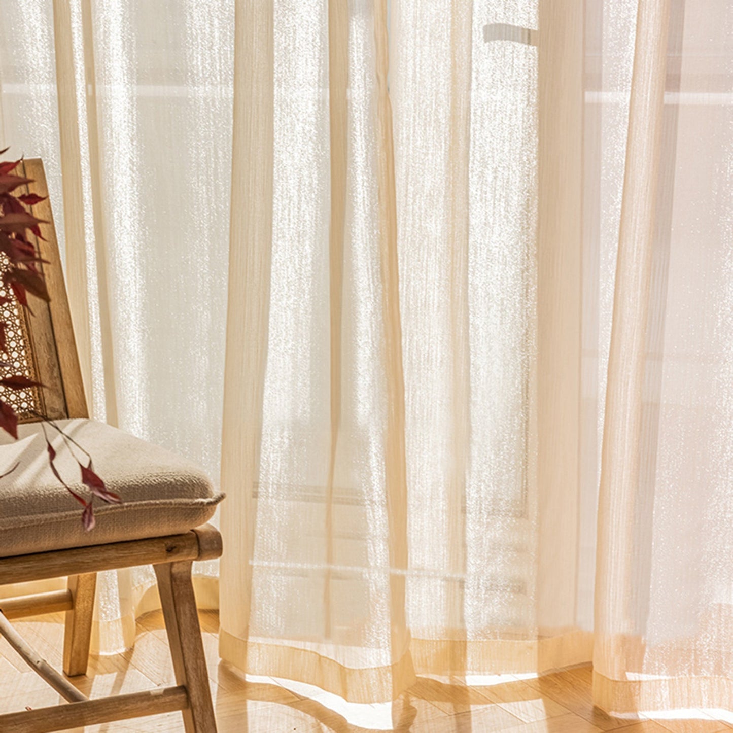 Transparent Linen Curtains, Light and Modern for Living Room | Kalsten