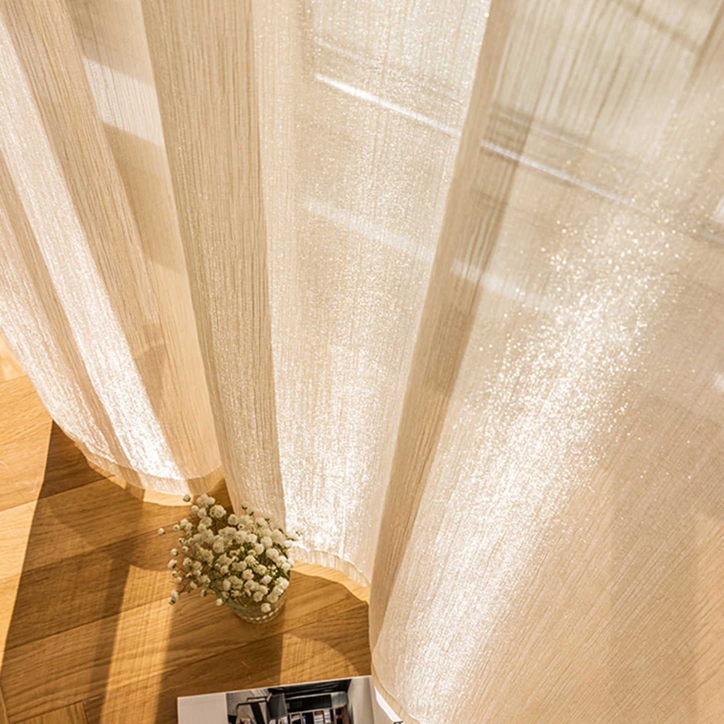 Transparent Linen Curtains, Light and Modern for Living Room | Kalsten