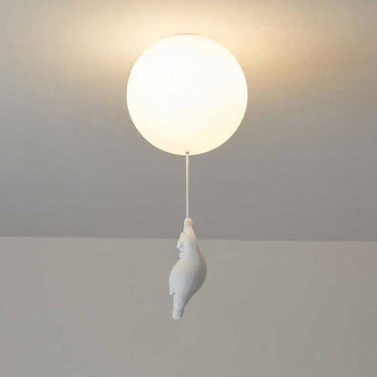 SkyDream Children's Ceiling Lamp with Bear and Balloon - Playful Design and Energy-Efficient LED Lighting | Karnz