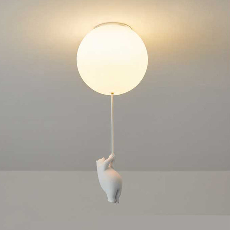 SkyDream Children's Ceiling Lamp with Bear and Balloon - Playful Design and Energy-Efficient LED Lighting | Karnz