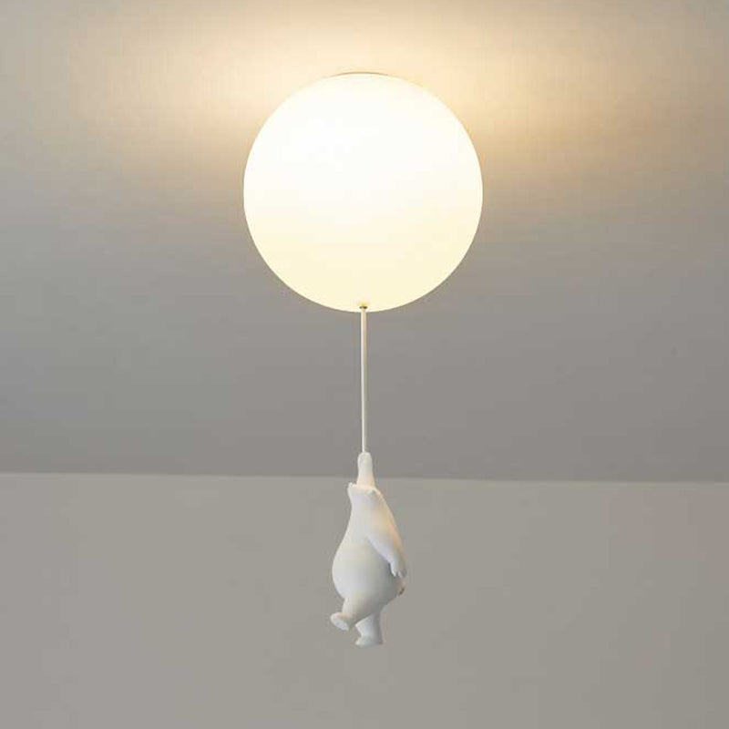 SkyDream Children's Ceiling Lamp with Bear and Balloon - Playful Design and Energy-Efficient LED Lighting | Karnz