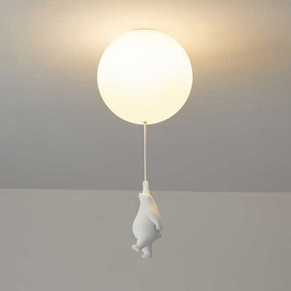 SkyDream Children's Ceiling Lamp with Bear and Balloon - Playful Design and Energy-Efficient LED Lighting | Karnz