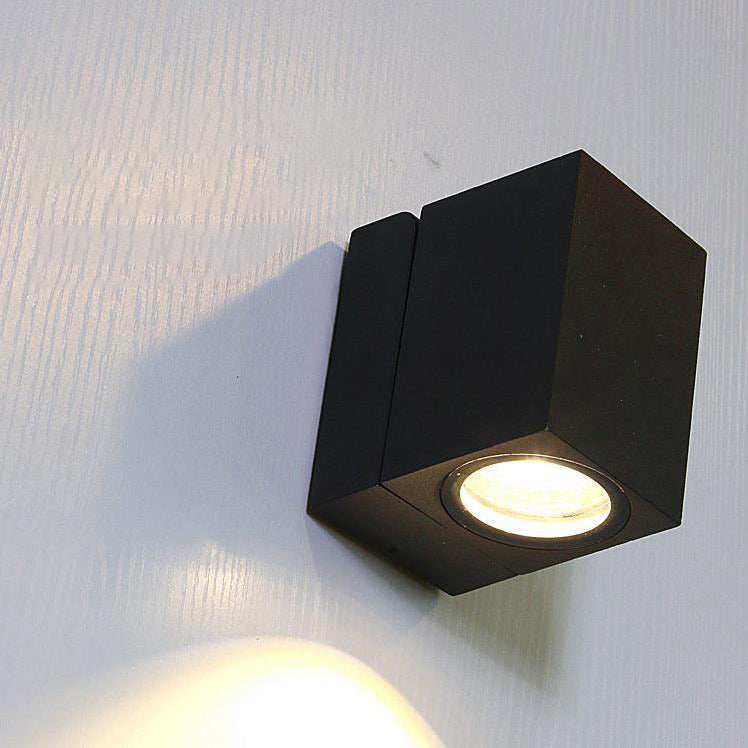 Modern Outdoor Waterproof Square Spotlight Adjustable Angle LED Garden Wall Sconce Lamp | Kalsten